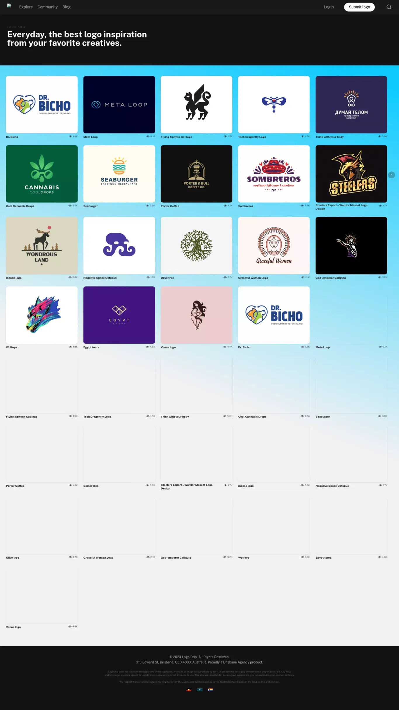 Logo Inspiration | Join our design community | Logo Drip - Ecommerce design