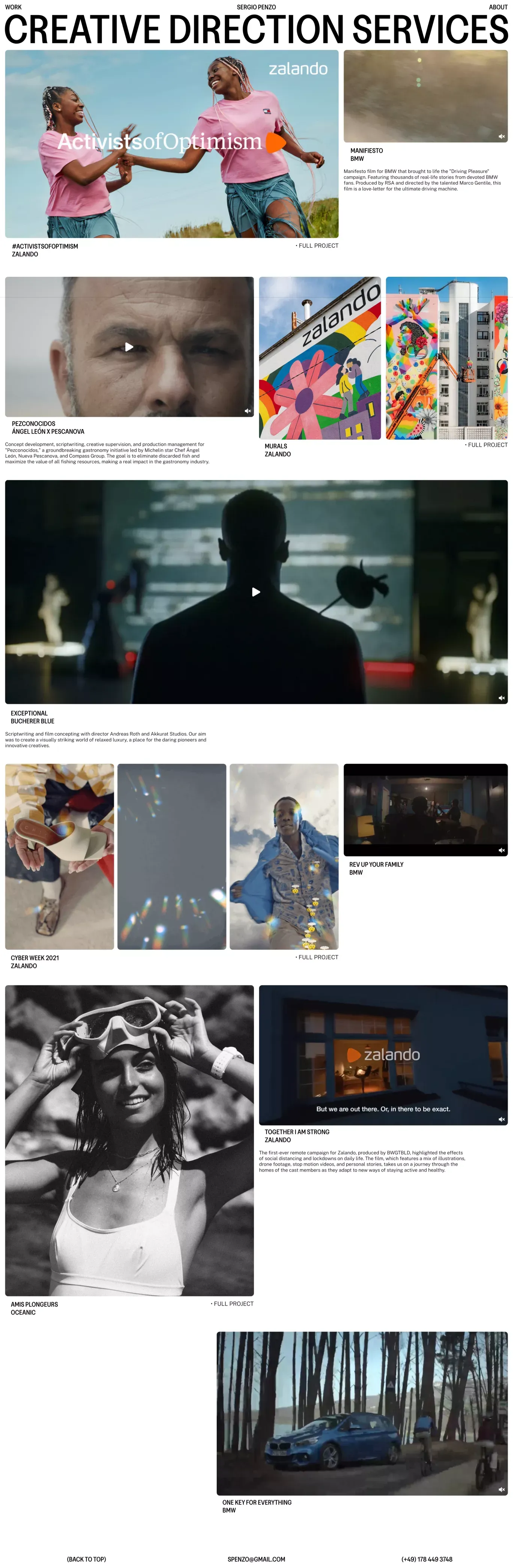 SERGIO PENZO - Portfolio design