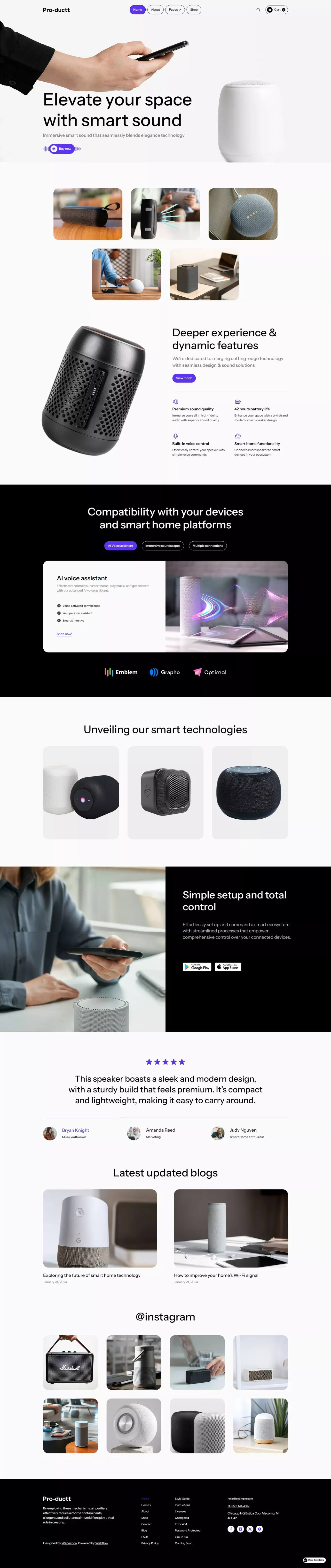 Productt - Webflow Ecommerce website template - Ecommerce design