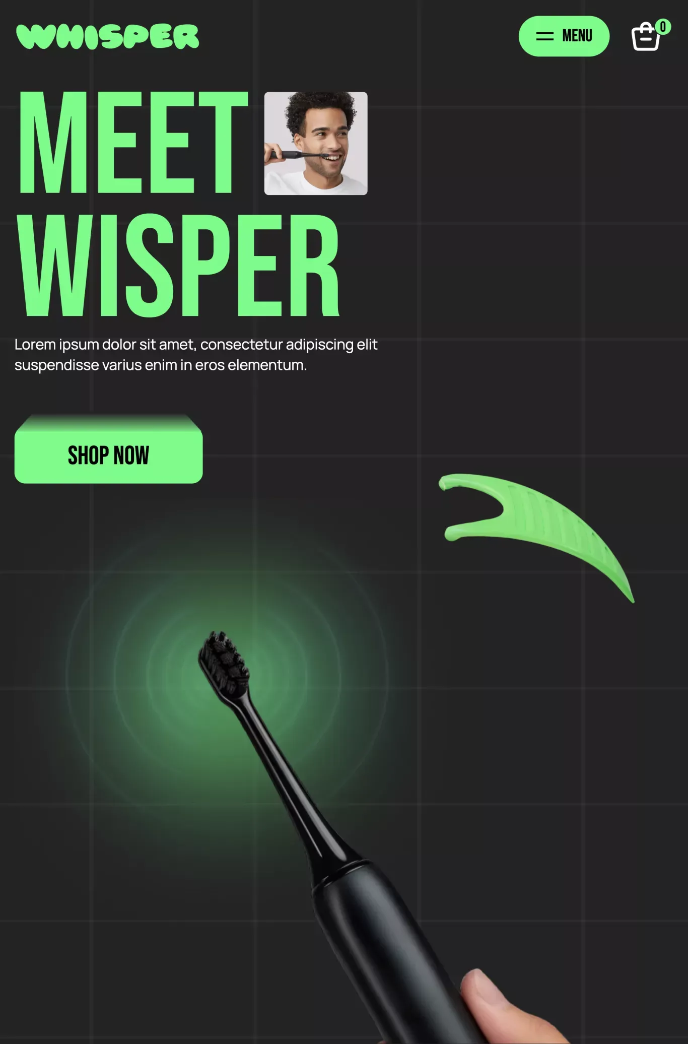 Whisper Brush - Webflow HTML Website Template - Template design