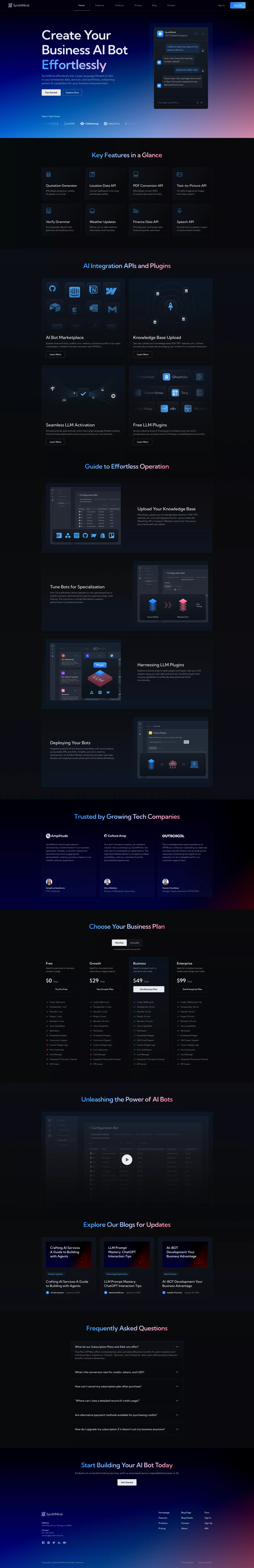 SynthMind - Template design