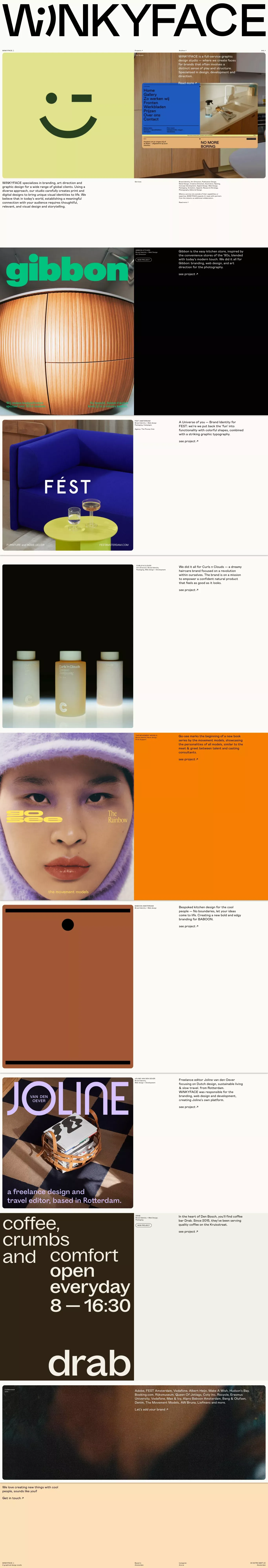 WiNKYFACE ;) — A Graphic Design Studio - Portfolio design