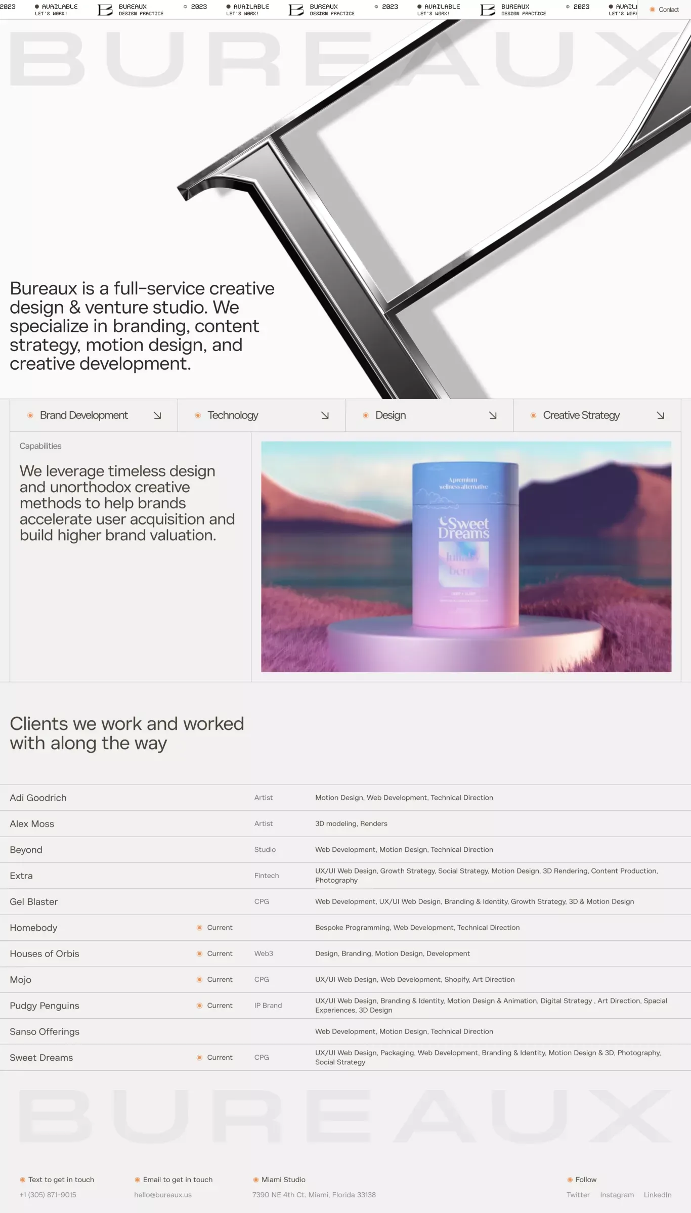 Bureaux – Creative Design Studio | Bureaux - Portfolio design