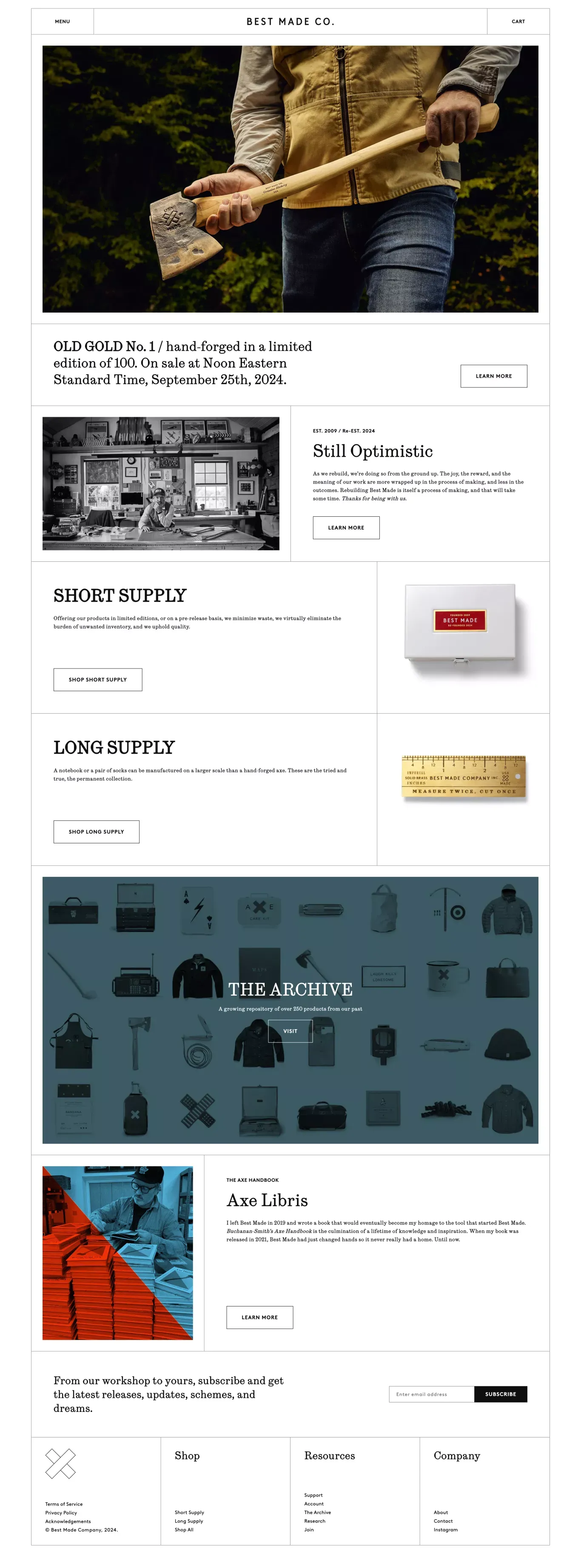 Best Made Co. – Best Made Company - Ecommerce design