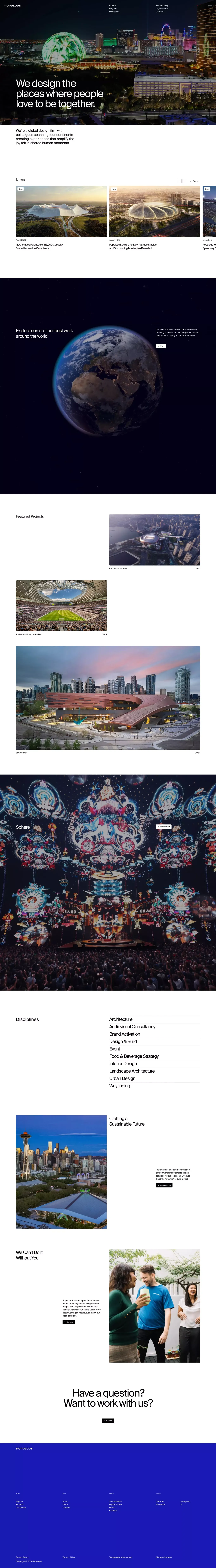 Global Architectural Design – Stadiums, Arenas, Events | Populous - Portfolio design