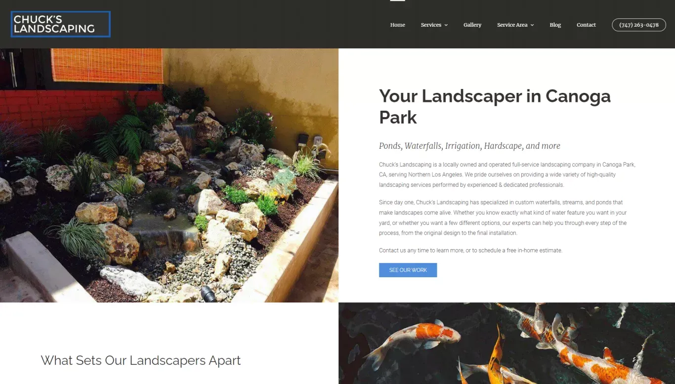 Landscaper in Canoga Park, CA | Chuck's Landscaping - Product listing design