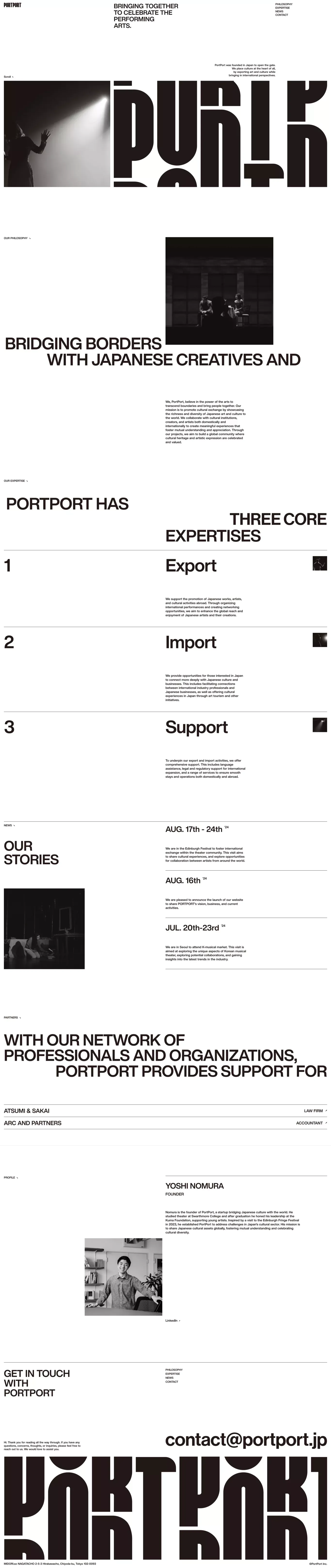 PortPort Inc. - Portfolio design