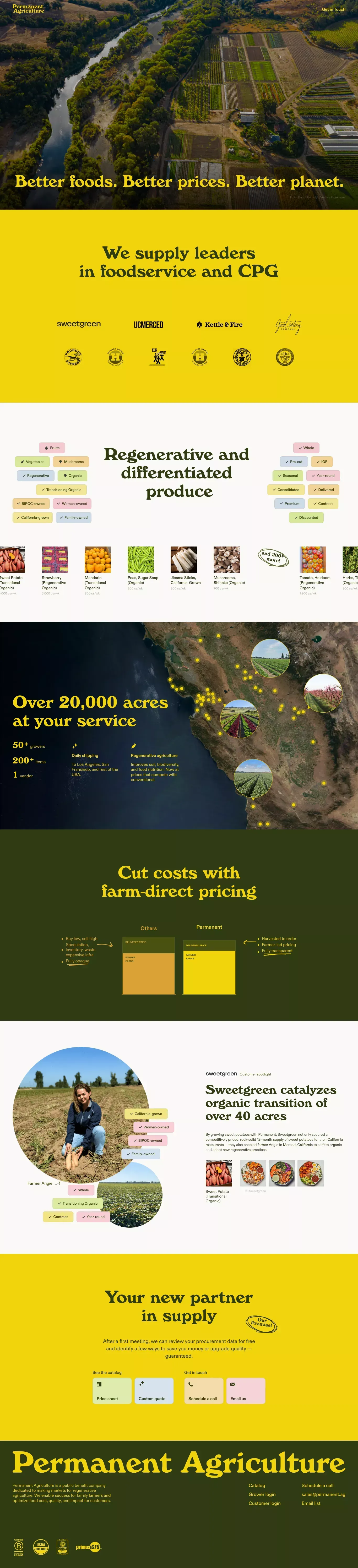 Permanent Agriculture - Landing design