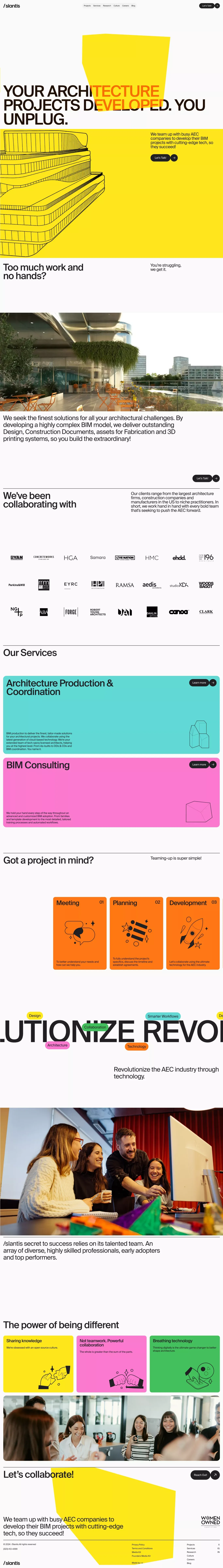 /slantis: Your Architecture Projects Developed. You unplug. - Portfolio design
