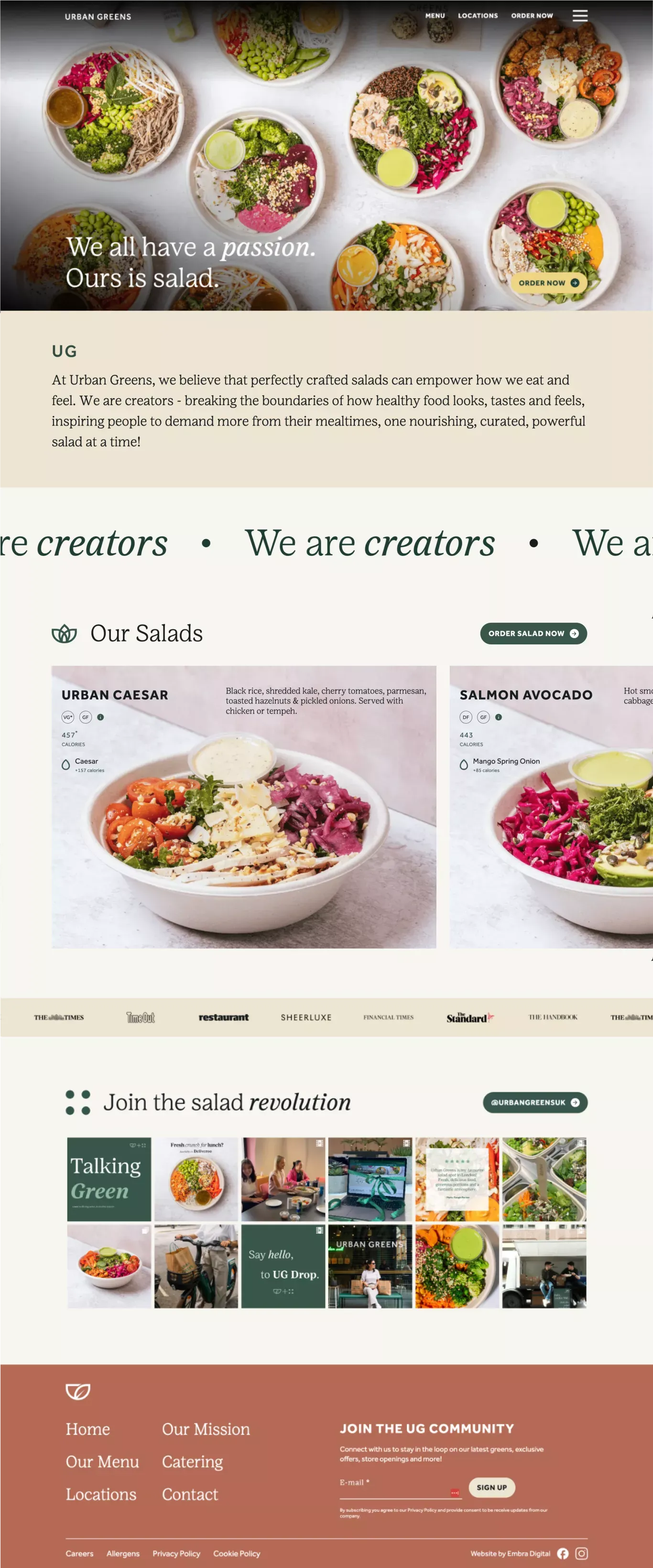 Urban Greens | Salad Restaurant in London - Other design