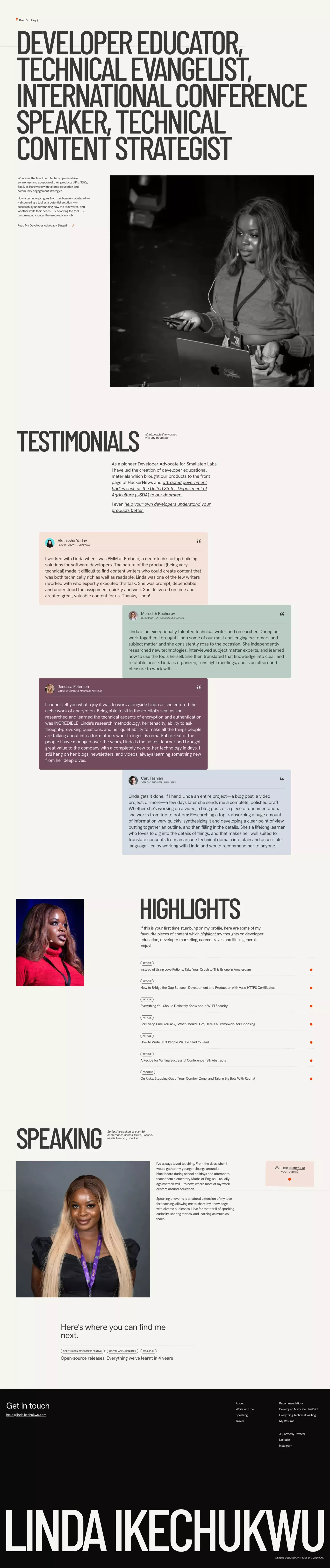 Linda Ikechukwu - Portfolio design
