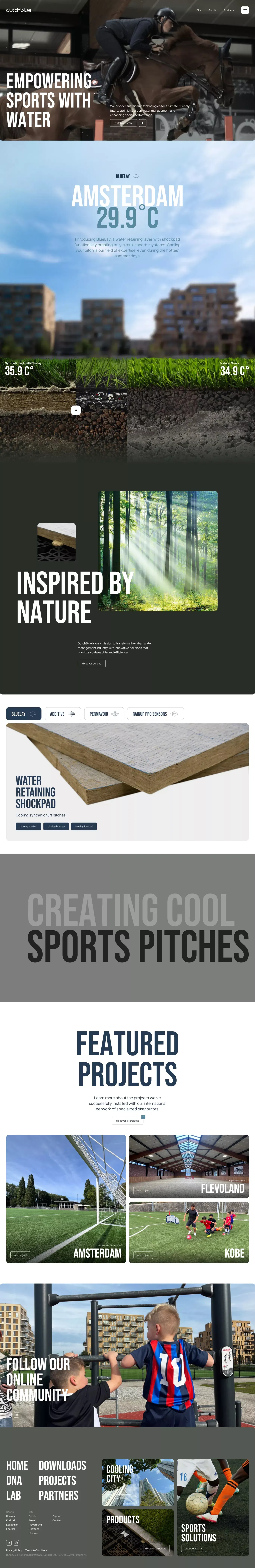Innovative Water Management Solutions | Dutchblue - Landing design
