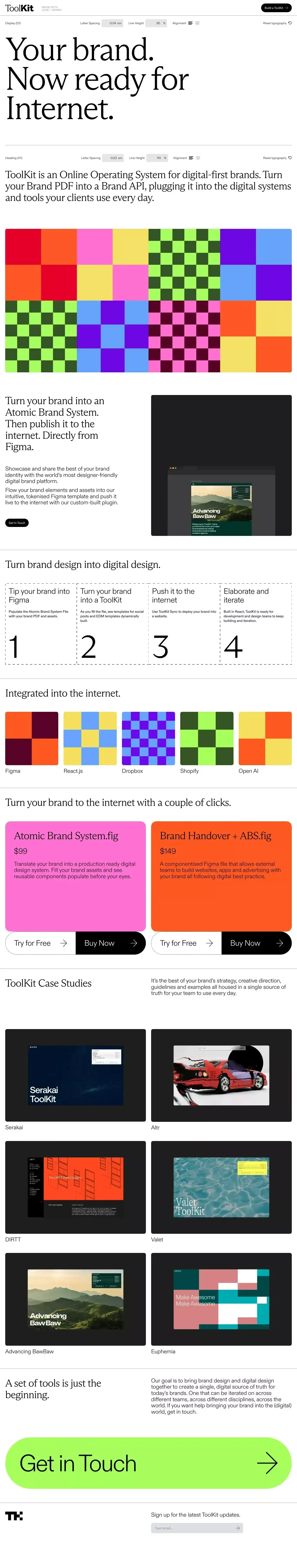 ToolKit - Landing design