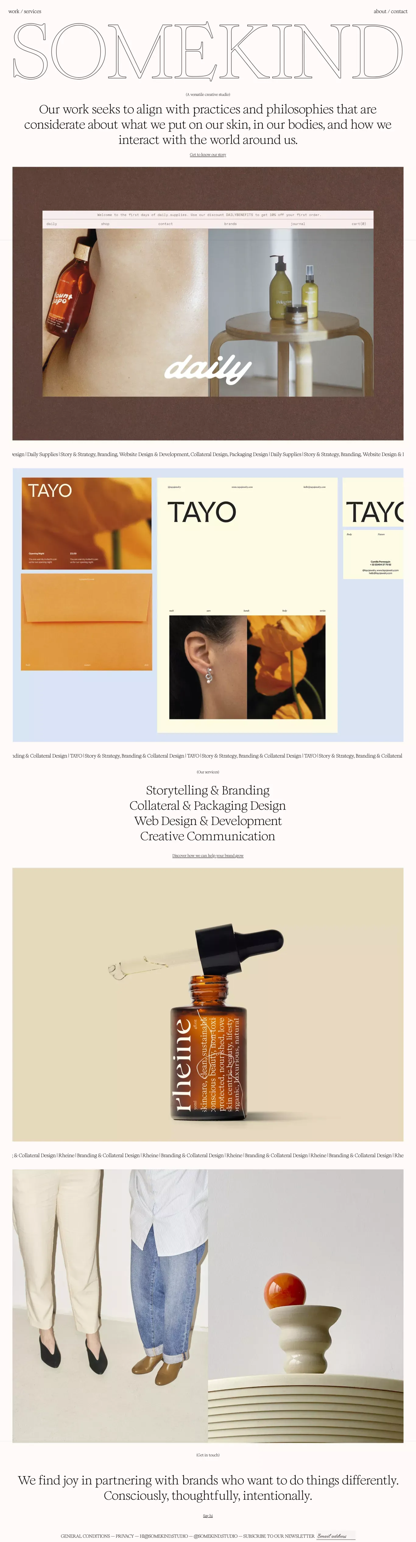 SOMEKIND - Portfolio design