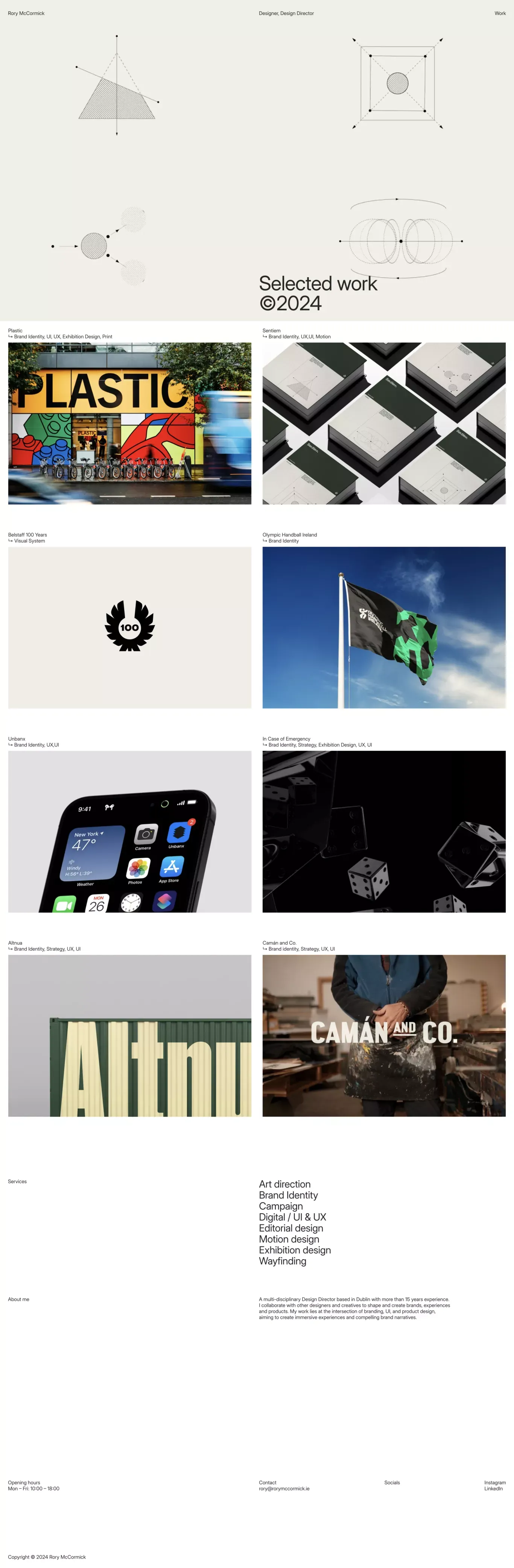 Rory McCormick Portfolio - Portfolio design