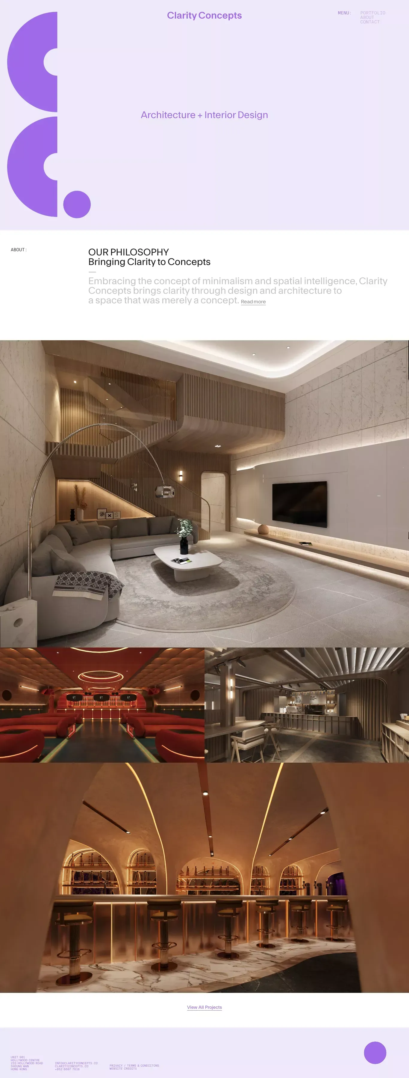 Clarity Concepts - Portfolio design