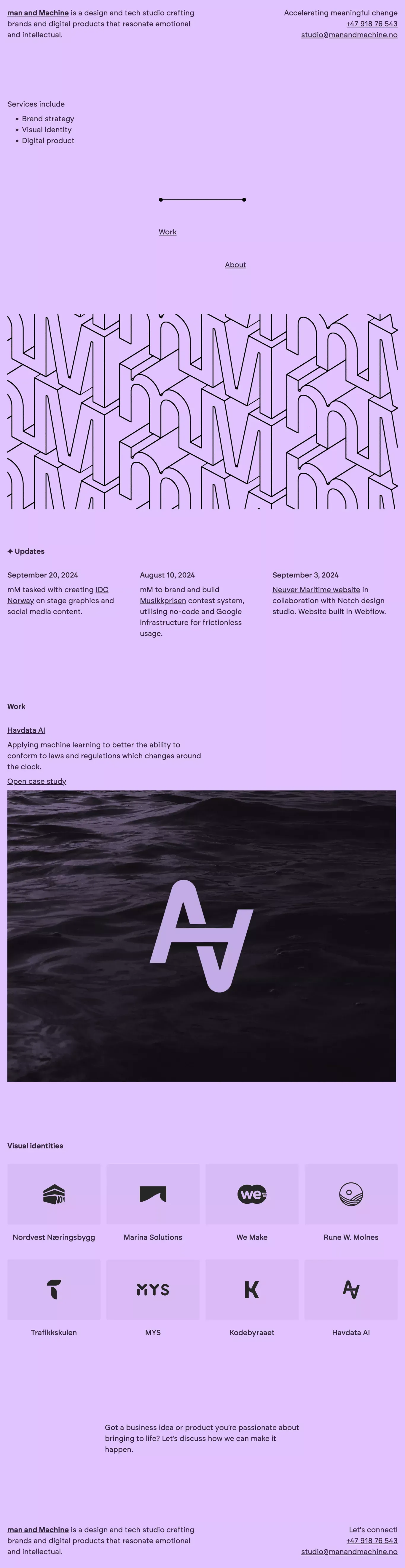 Man and Machine - Portfolio design