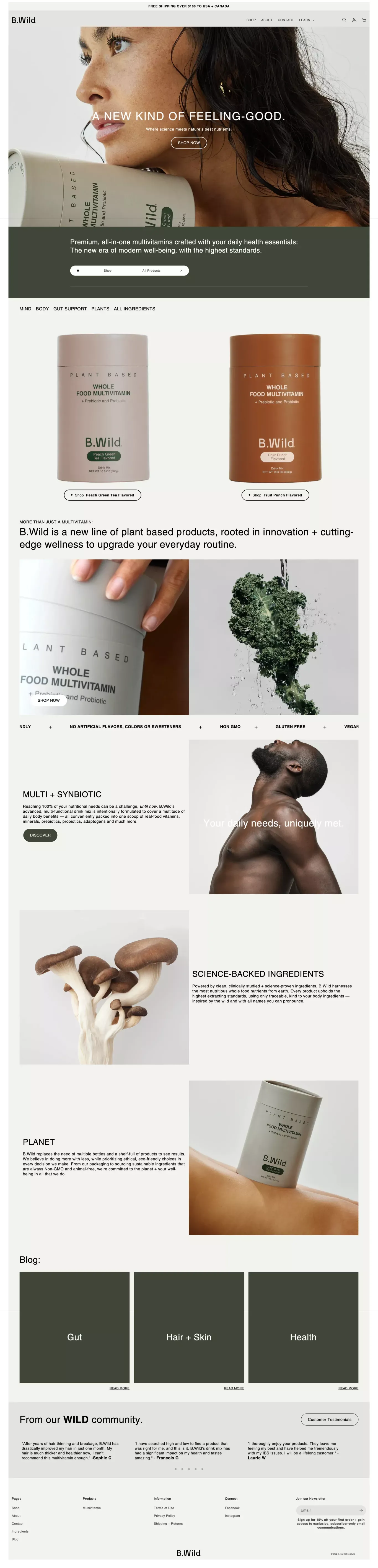 bwildlifestyle - Ecommerce design