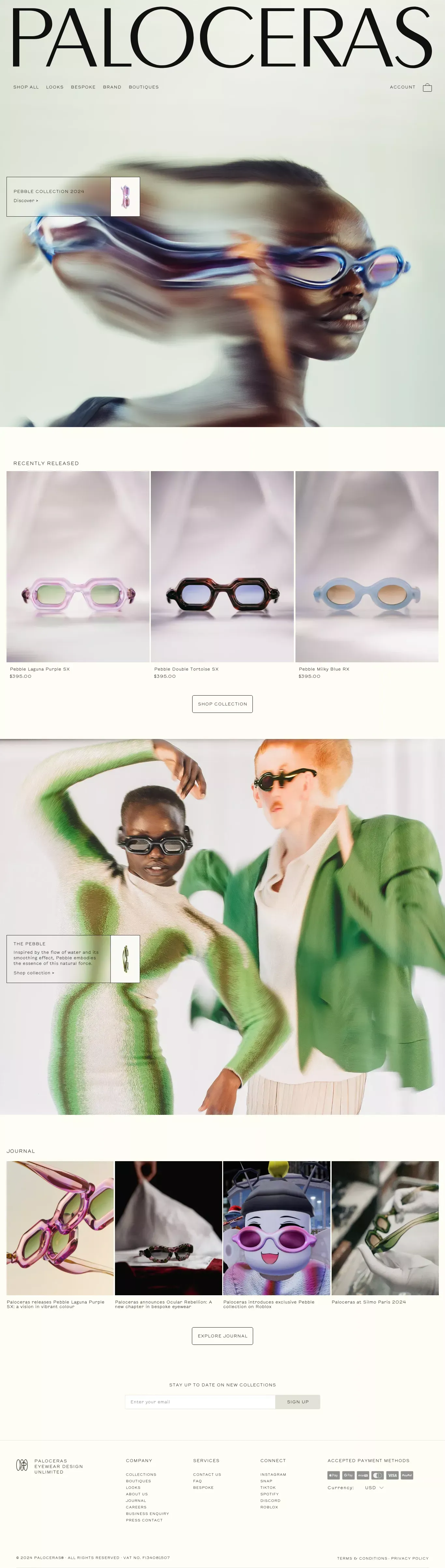 Paloceras® Official – High-end Eyewear & Sunglasses - Ecommerce design