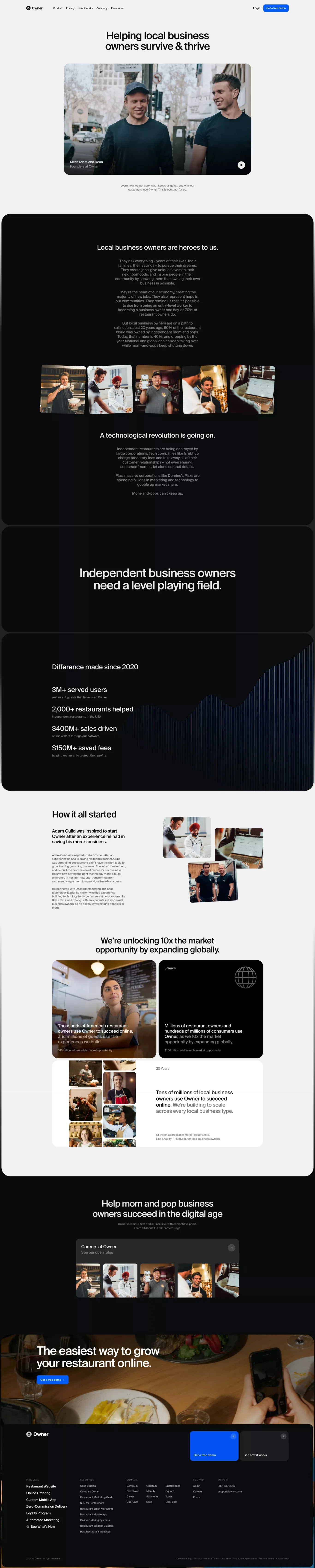 The Owner.com Story - About Us  design