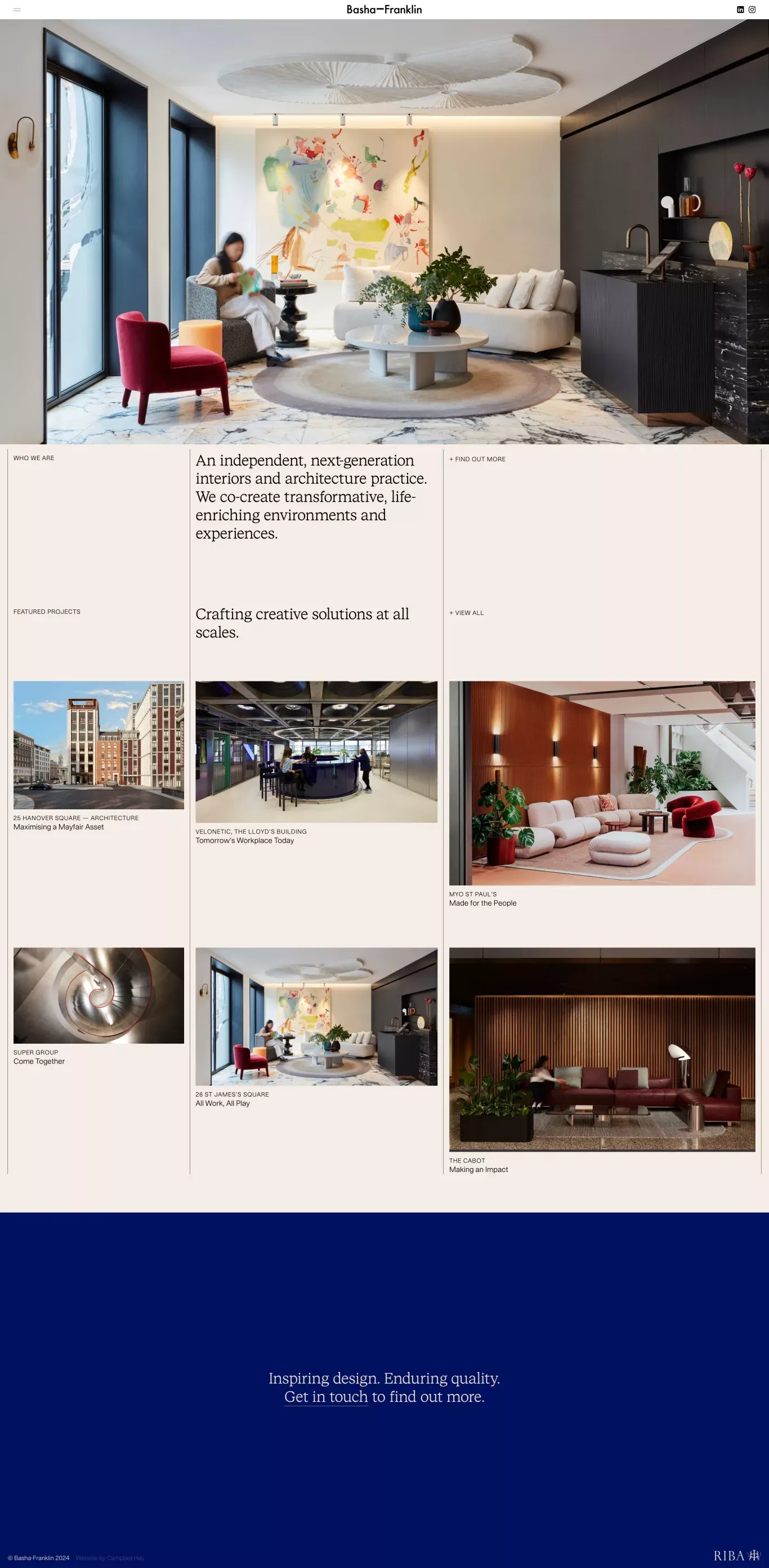 Basha-Franklin - Portfolio design