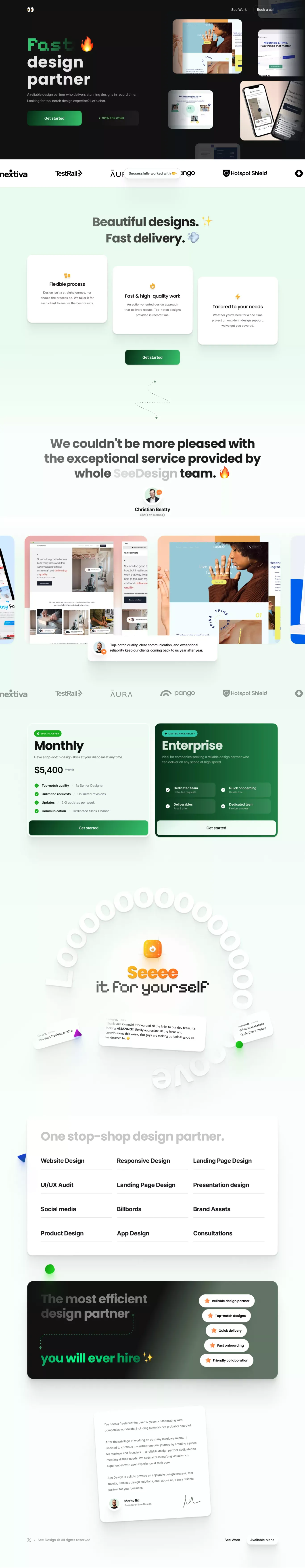 See Design – A design agency created for founders and startups. - Portfolio design