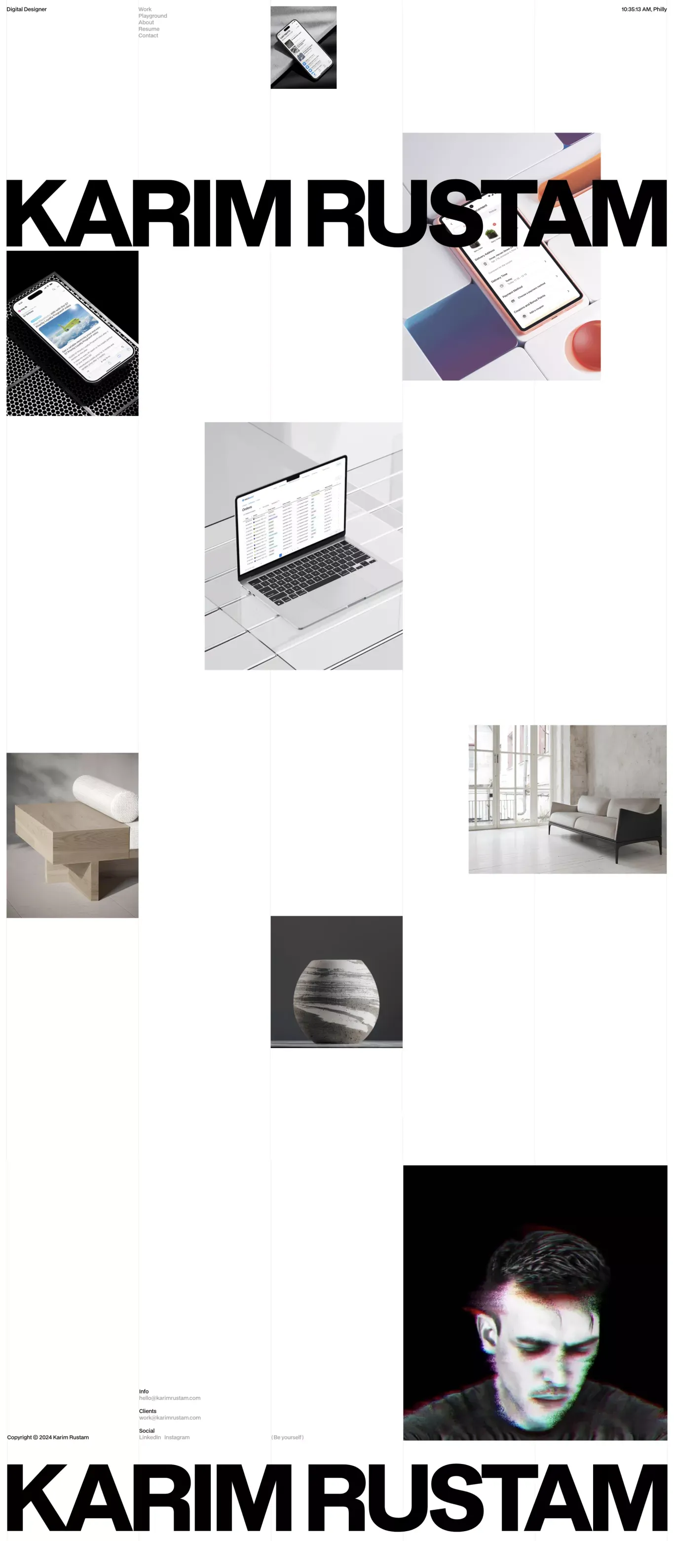 Karim Rustam | Digital Designer - Portfolio design