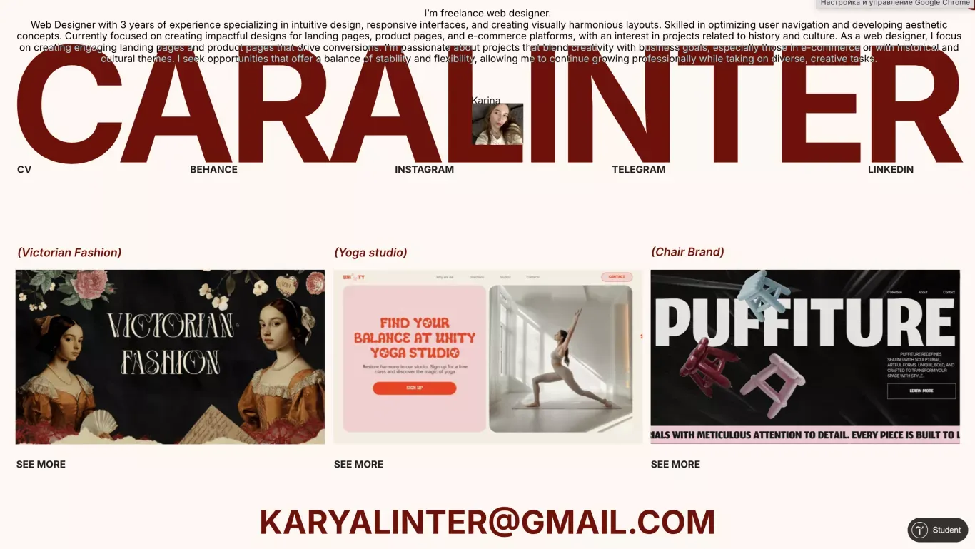 Business card - Portfolio design