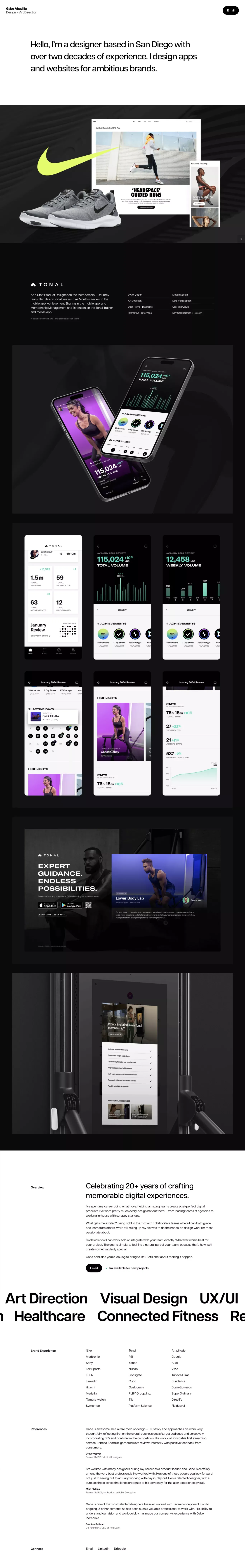 Gabe Abadilla | Design + Art Direction | San Diego, CA - Portfolio design