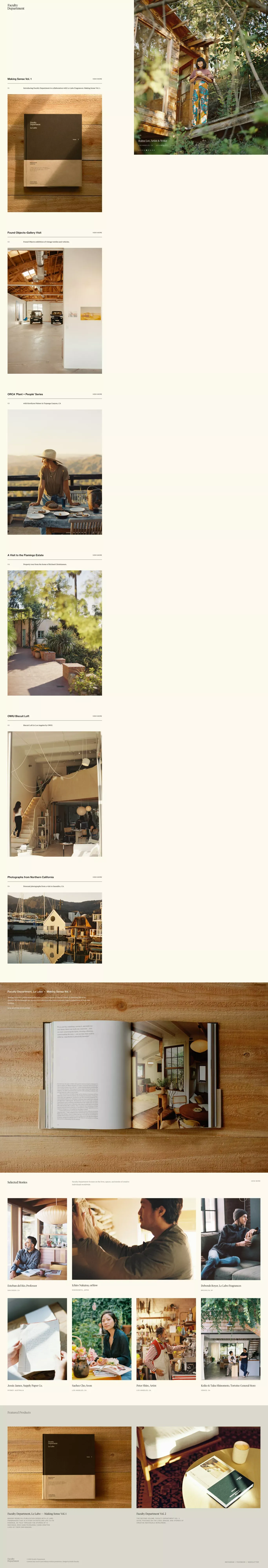 Faculty Department - Blog design