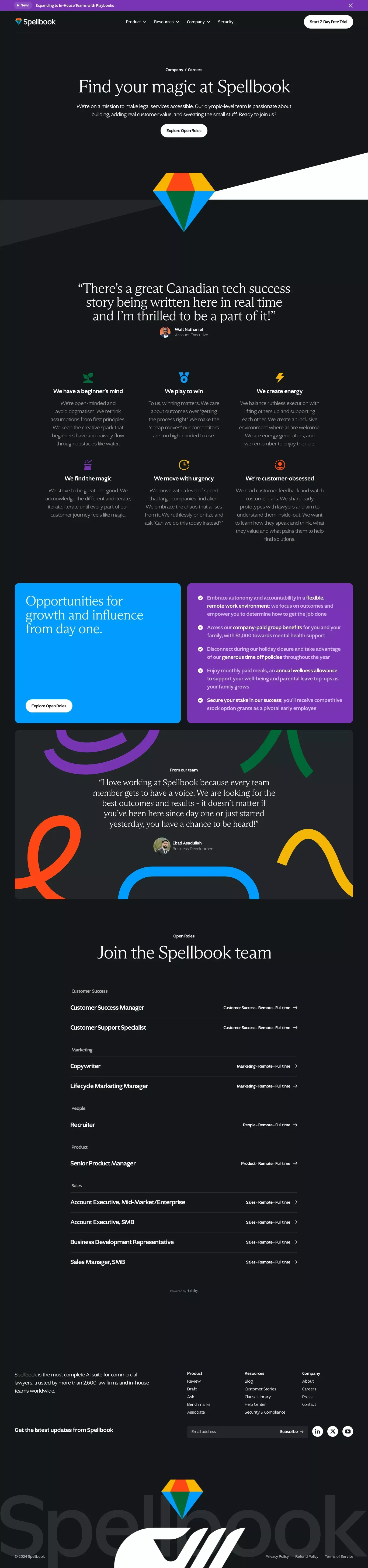 Spellbook Careers - We're Hiring - Career design
