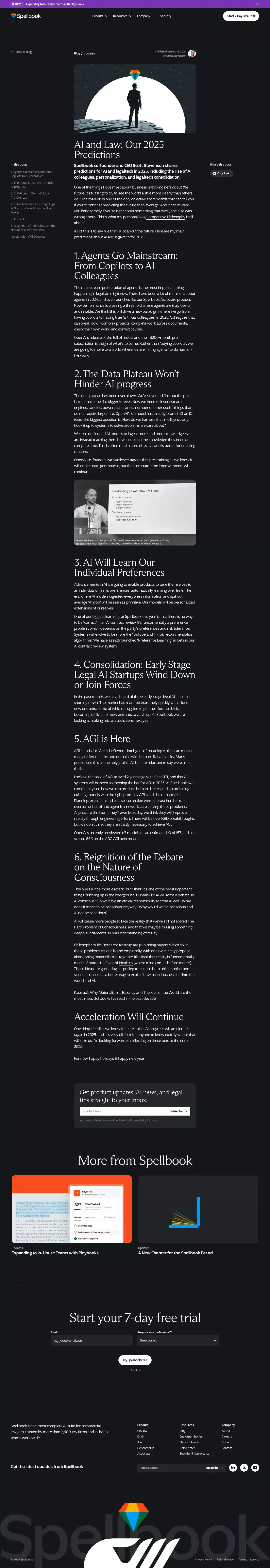 AI and Law: Our 2025 Predictions  - Spellbook - Blog Post design