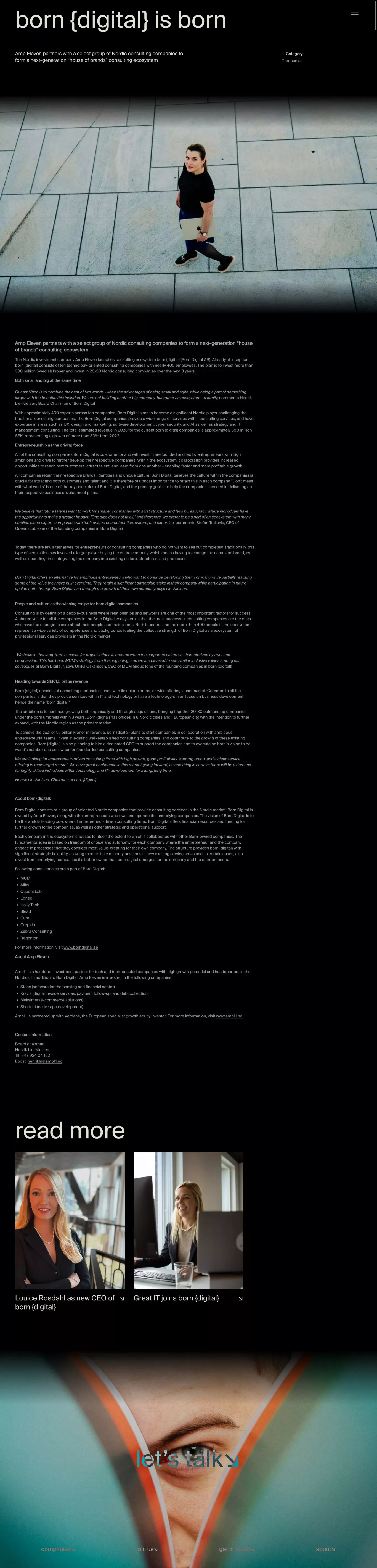 born {digital} is born – born{digital} - Case Study design