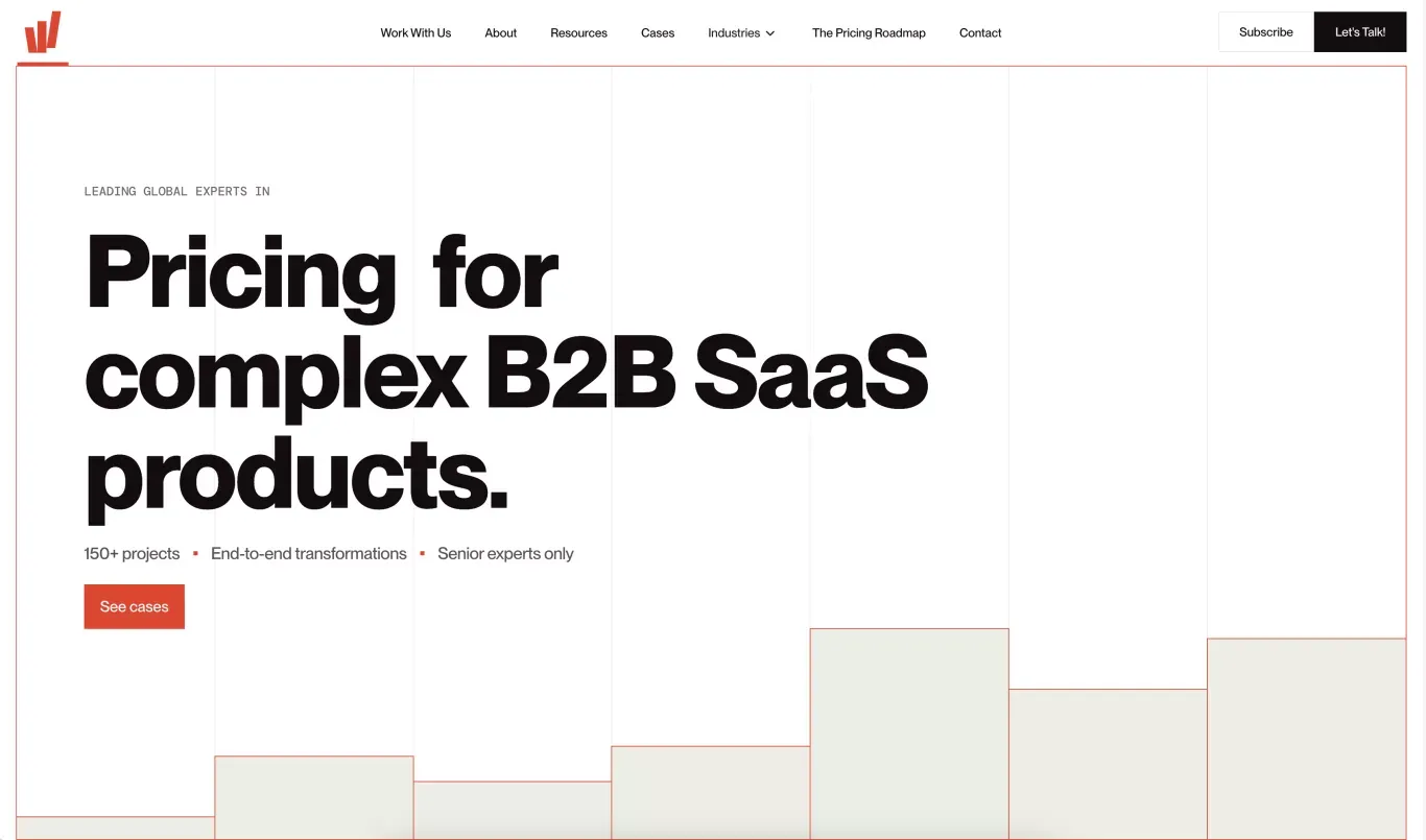 Willingness to Pay - B2B SaaS Pricing - Landing design
