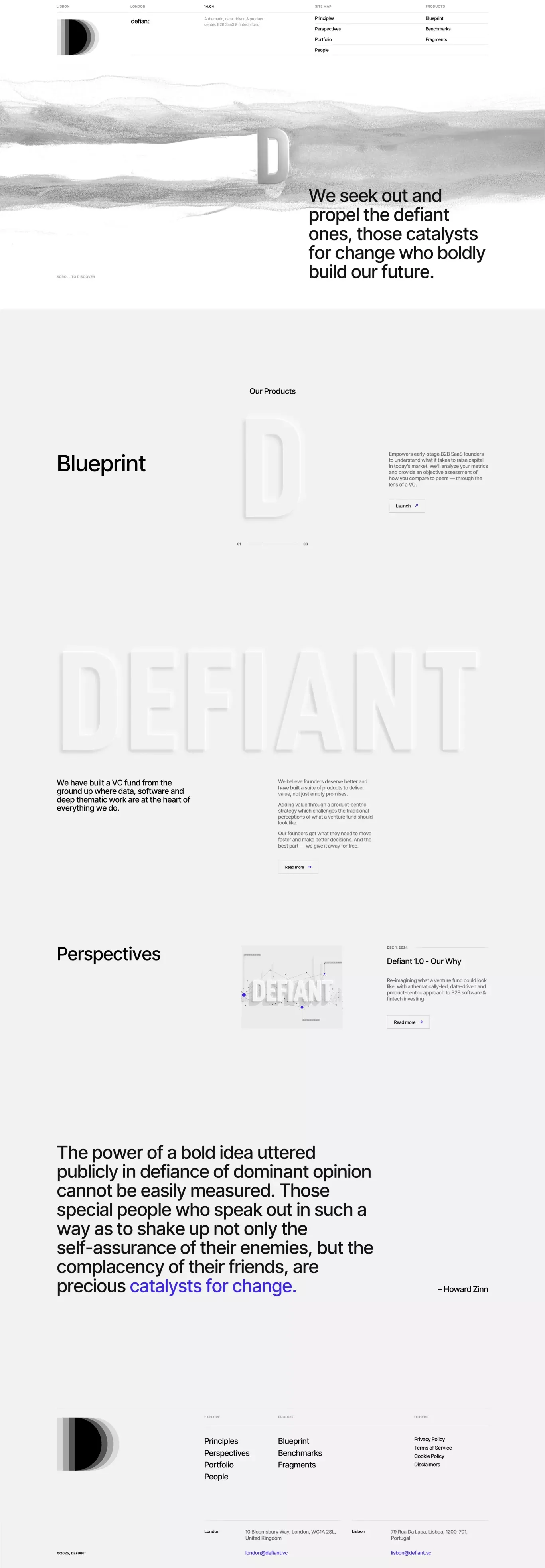 Defiant - Portfolio design