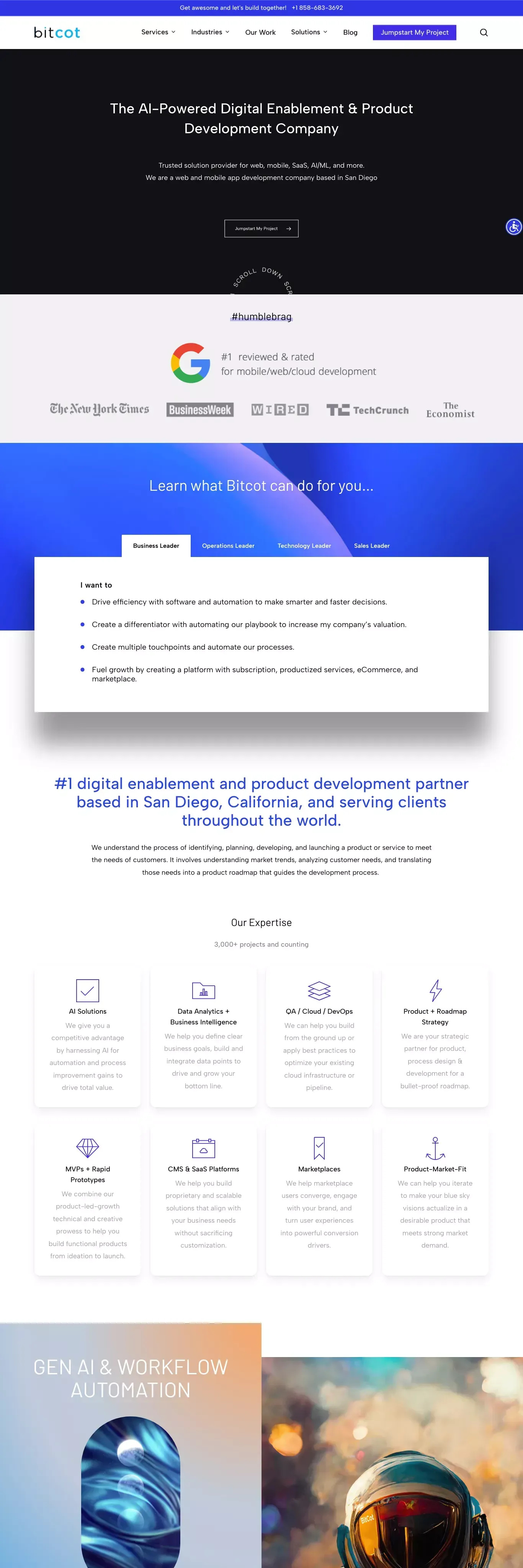 Web and Mobile App Development Company in San Diego | Bitcot - Other design