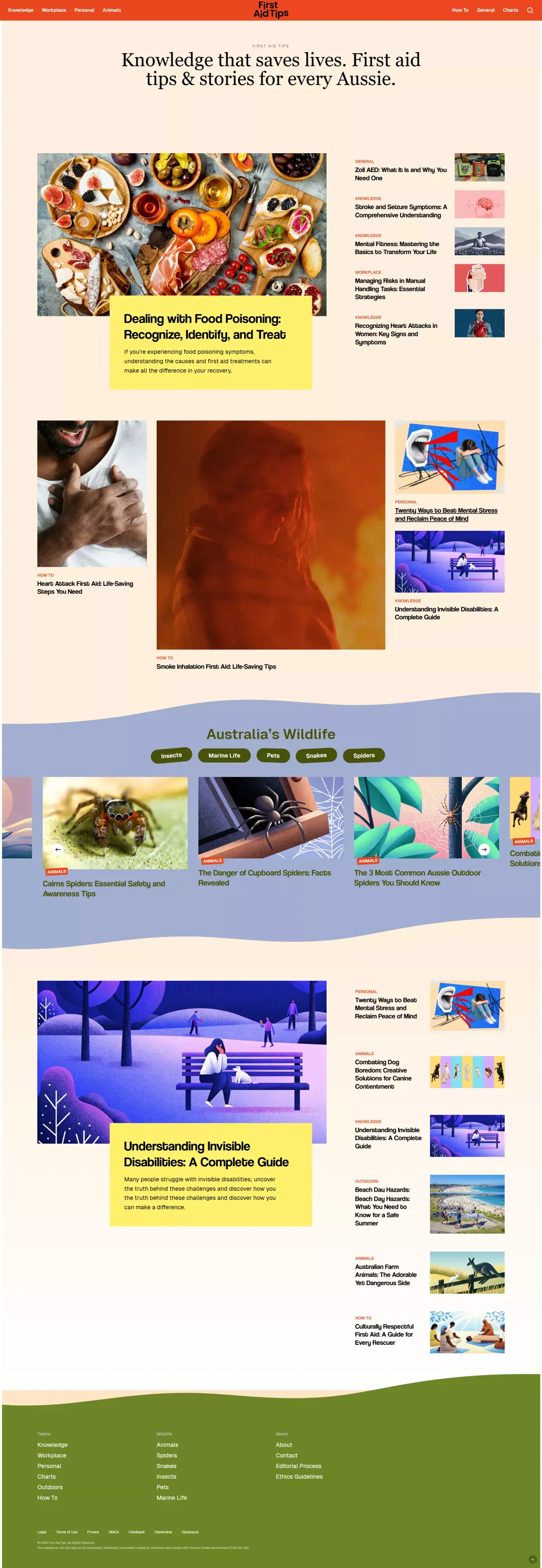 First Aid Tips | Quick First Aid Knowledge to Help you Save a life! - Blog design
