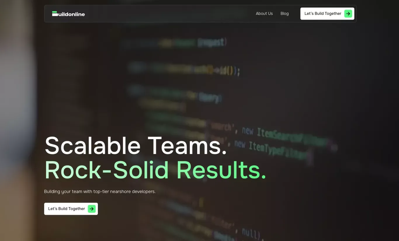 Scalable teams, rock-solid results - Buildonline - Other design