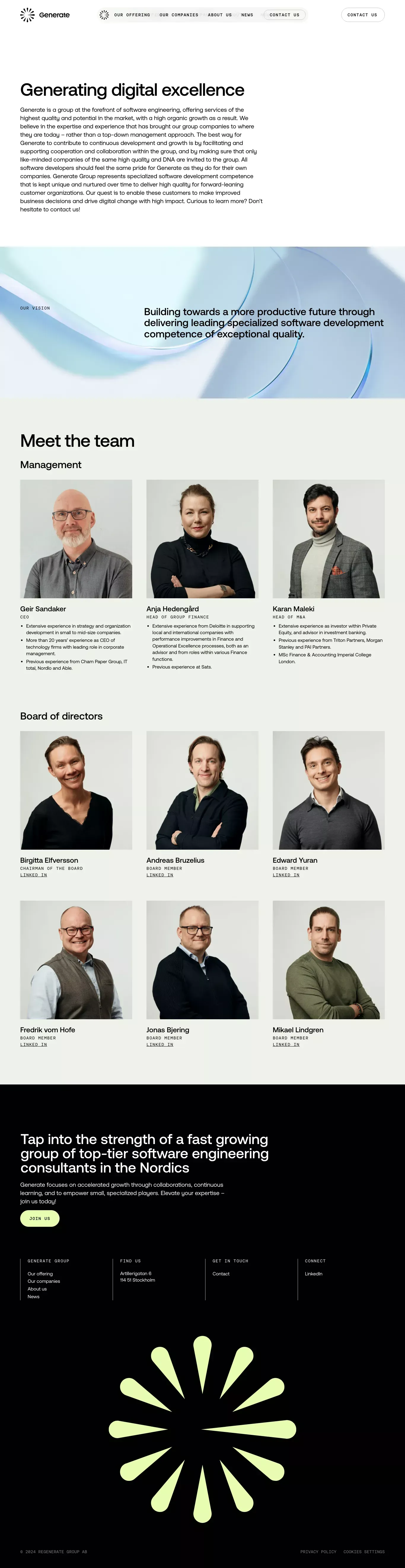 About us – Generate Group - About Us  design