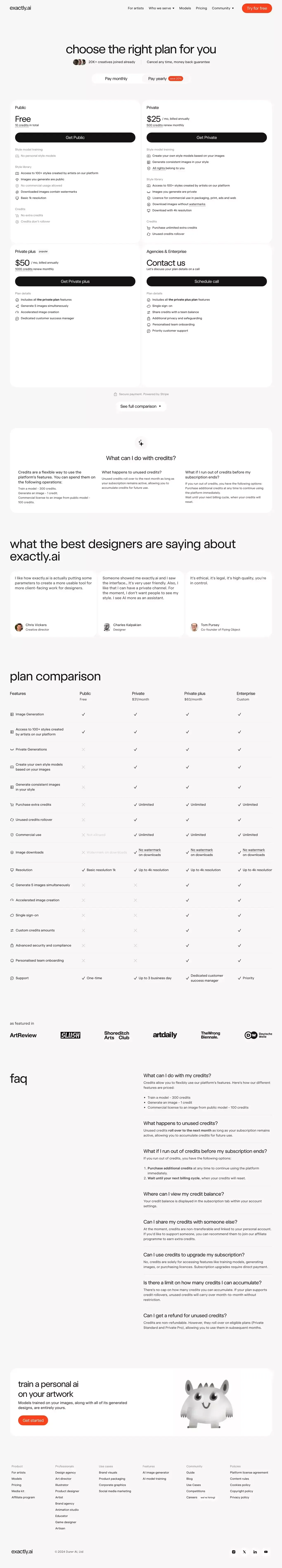 Pricing - Pricing design
