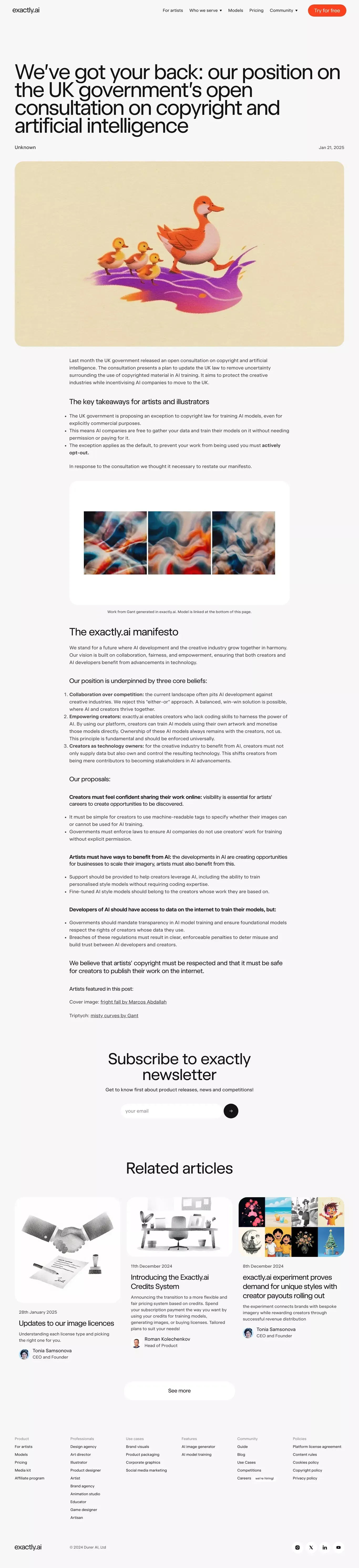 We’ve got your back: our position on the UK government’s open consultation on copyright and artificial intelligence - Blog Post design
