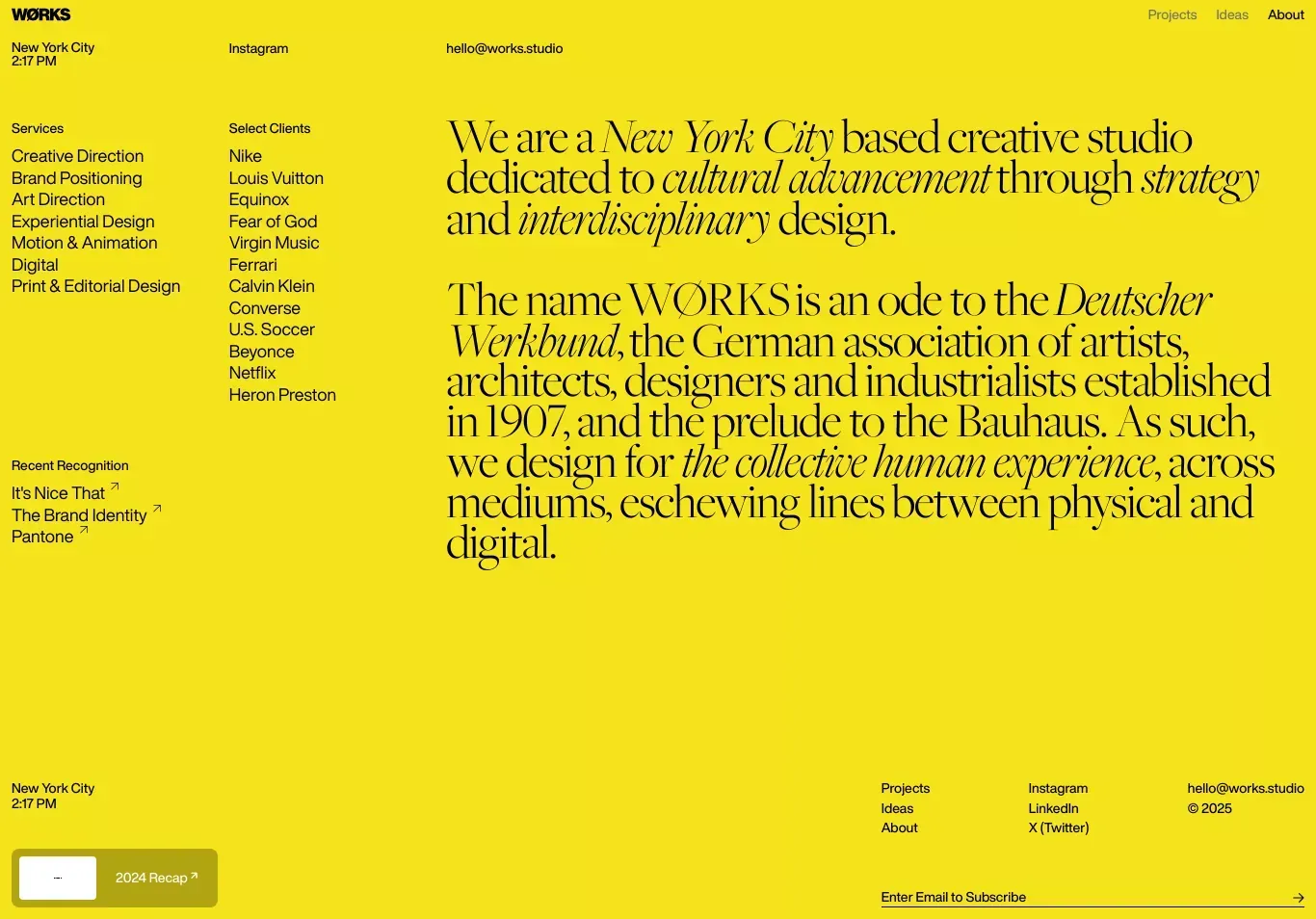 About – WØRKS - About Us  design