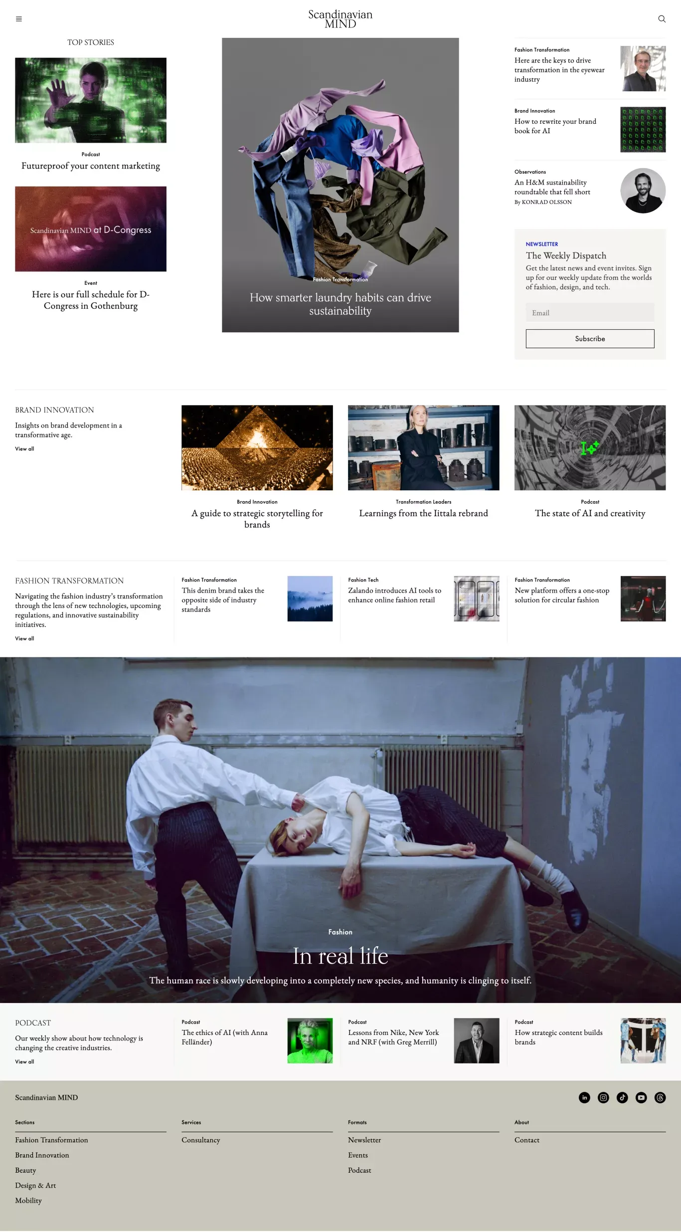 Scandinavian MIND - Blog design