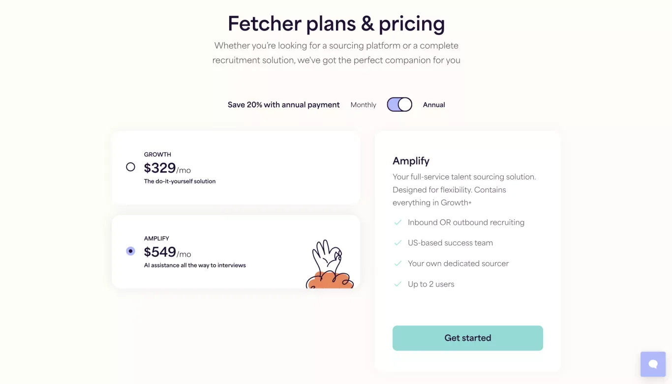 What Does Fetcher Cost? Pricing and Packaging | Fetcher - Pricing design