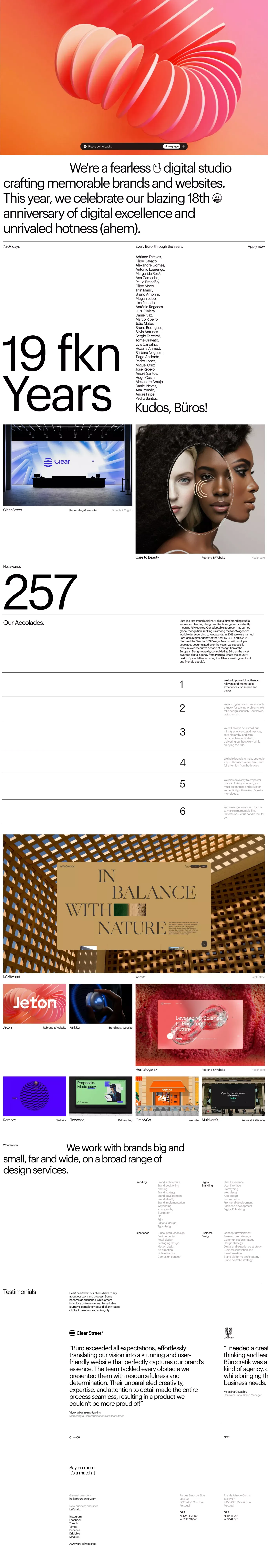 We are Büro - Portfolio design