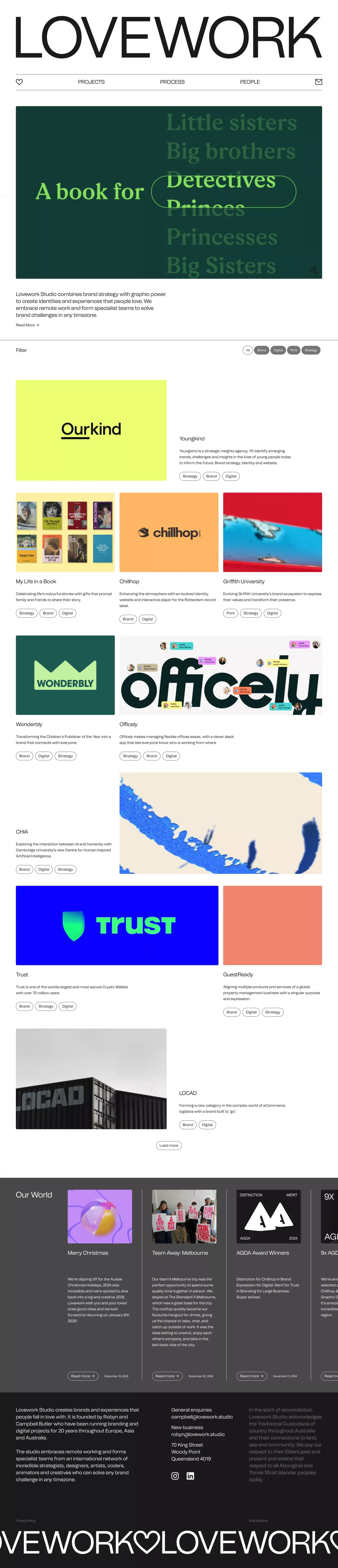 Lovework Studio - Portfolio design