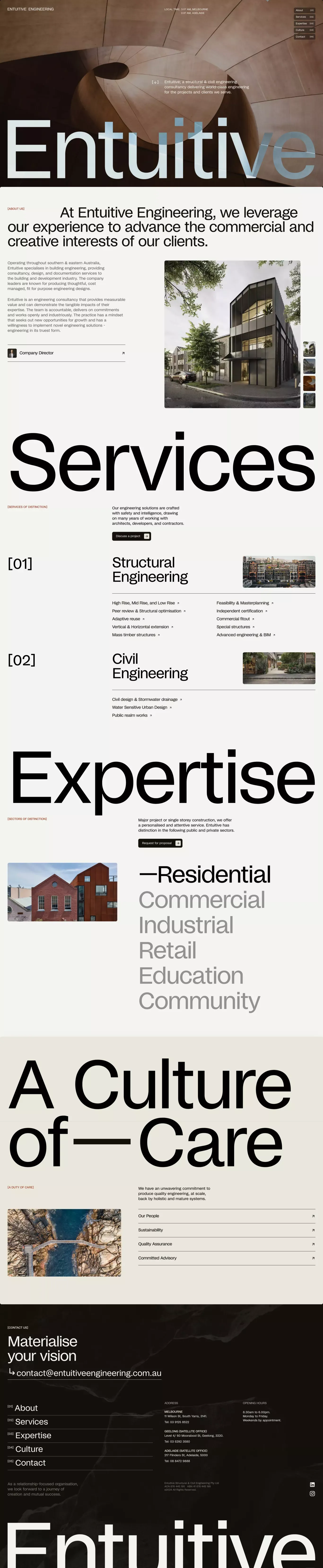 Entuitive | Structural & Civil Engineering - Landing design