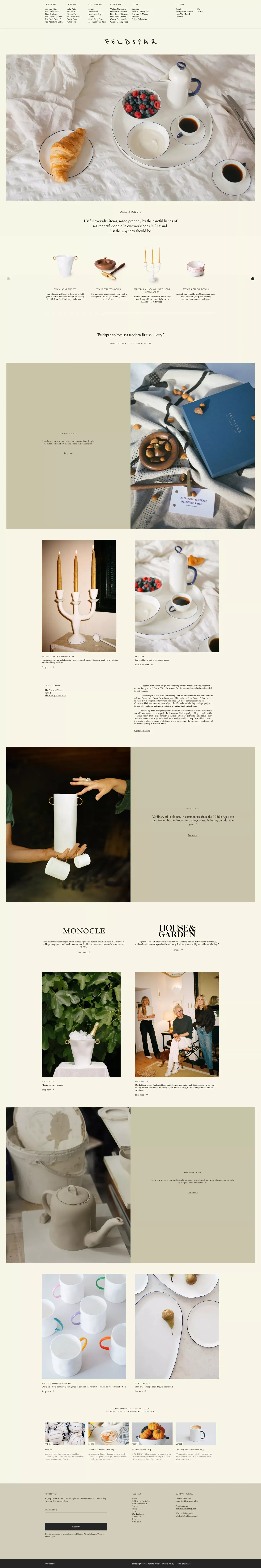 Feldspar - Ecommerce design