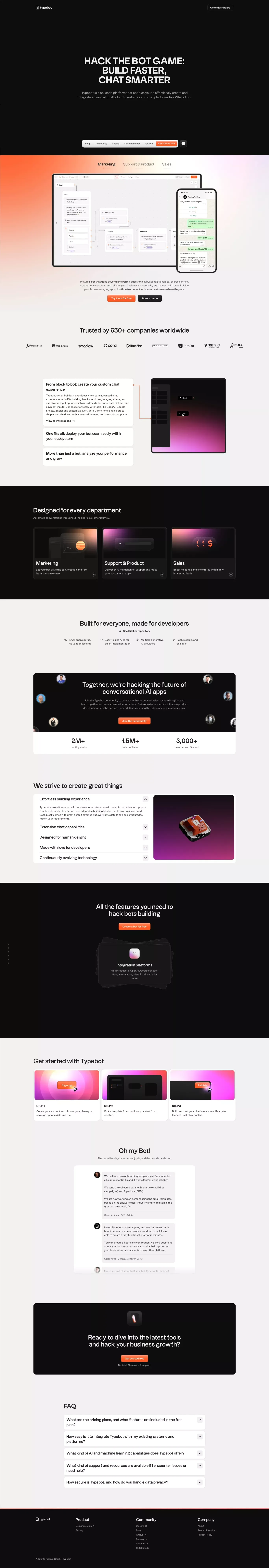 Typebot - Landing design