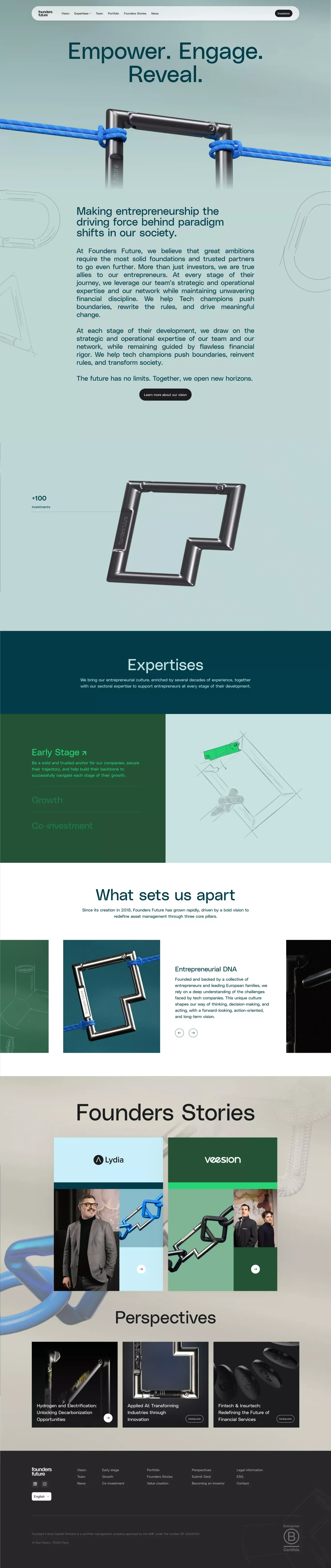 Founders Future - Portfolio design
